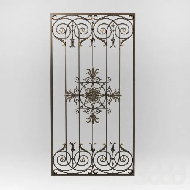 Wrought iron grille 79